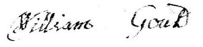 William Gould 1762 Signature