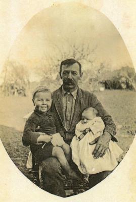 William James Gould with sons