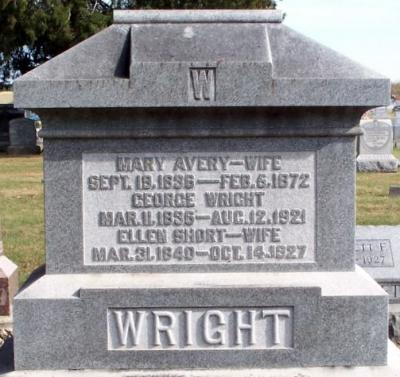 George Wright gravestone