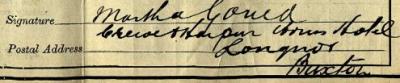 Signature on 1911 Census Return