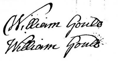 1746 Two William Gould signatures