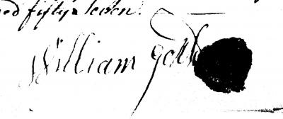 1757 William Gould signature