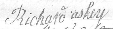 Richard Askey signature 1788