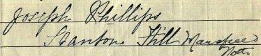 Signature on 1911 Census Return